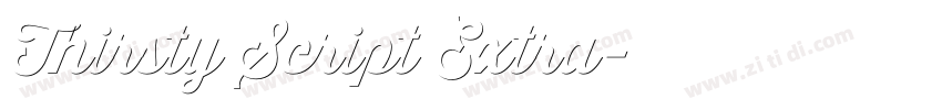 Thirsty Script Extra字体转换